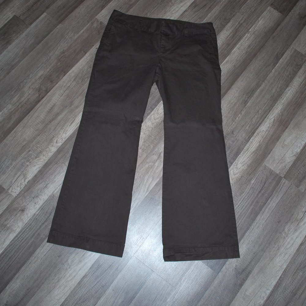 GAP Stretch Brown Chinos Wide Leg Pants Sz 16R